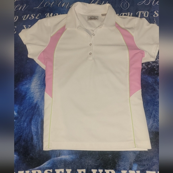 EP Pro White and Pink Button Down Shirt - Picture 5 of 8